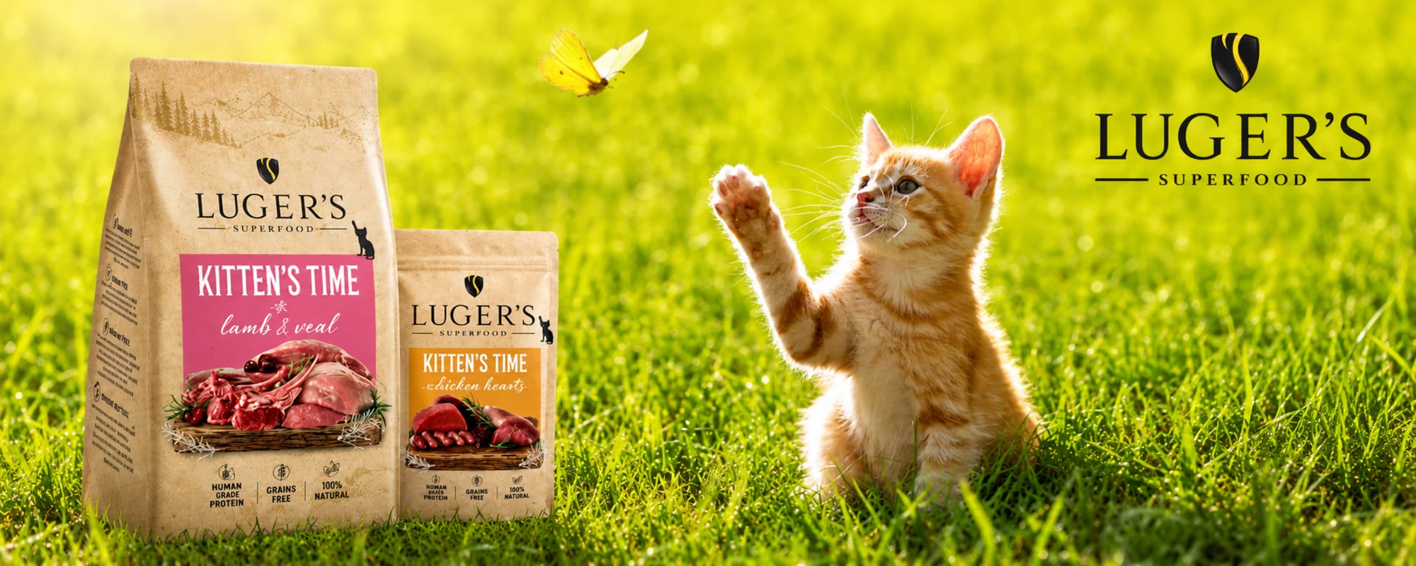 Luger's Kitten's Time — kettlingafóður úr alvöru kjöti