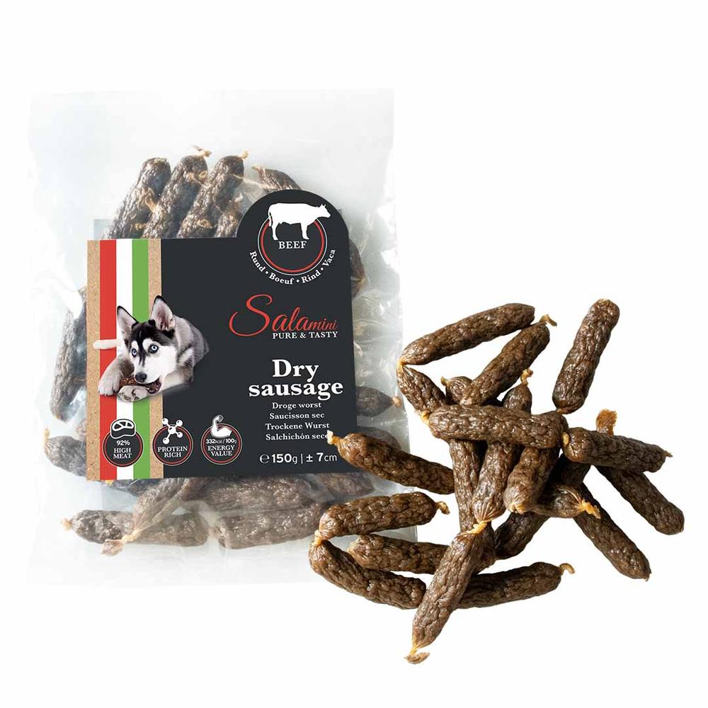 Þurrkaðar pylsur með nauti 150g