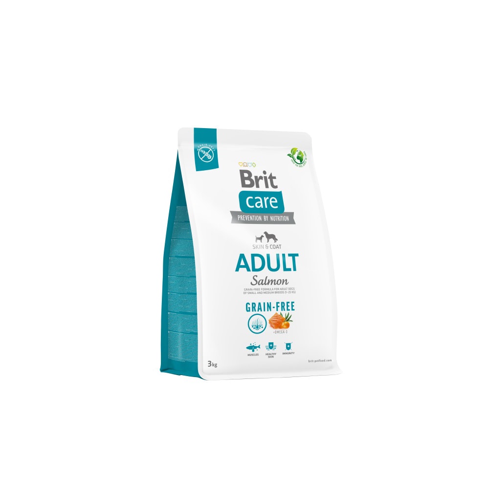Brit Care Hundafóður Grain-Free  Lax Adult, 3 Kg