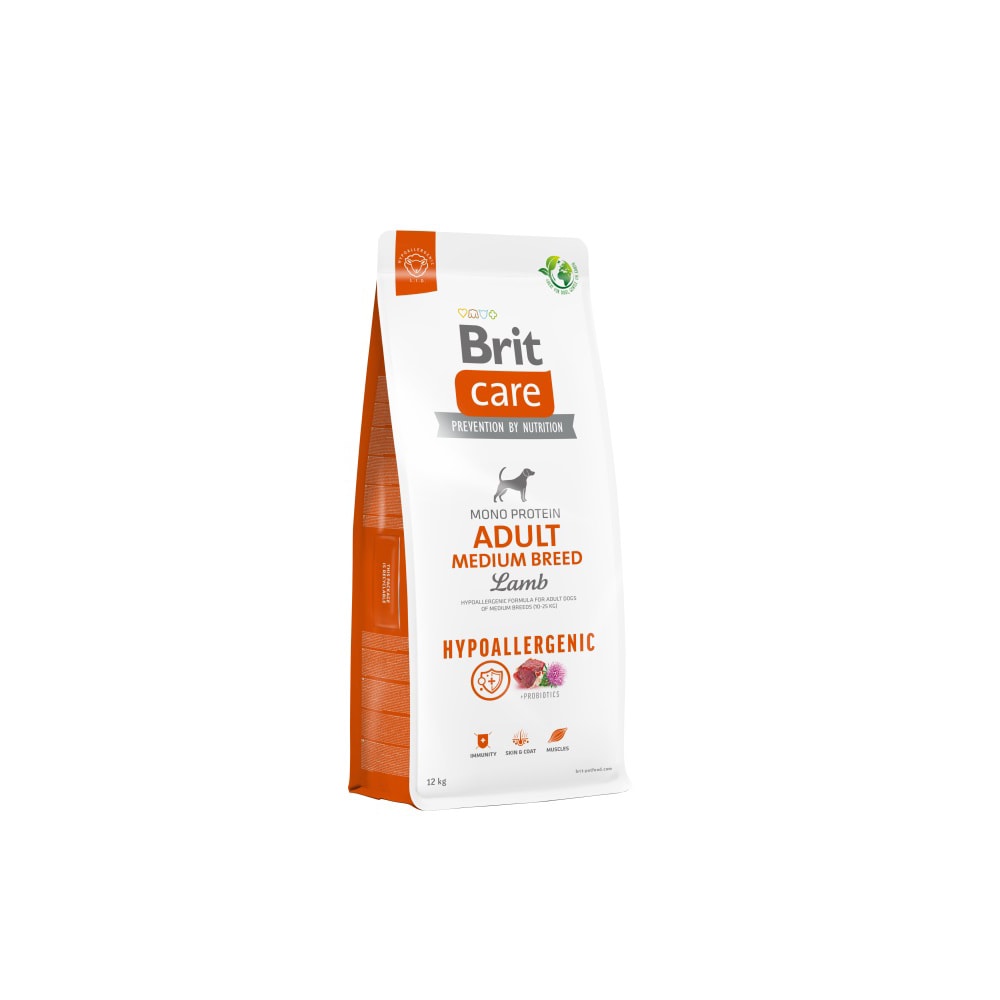 Brit Care Hundafóður Hypoallergenic Adult Medium Breed, 12 Kg