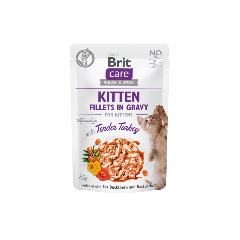 Brit Care Grf Kitten Tender Kalkúnn 85g