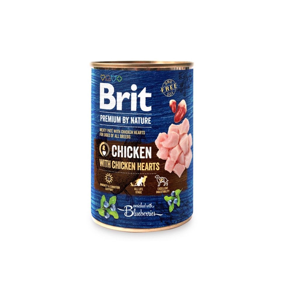 Brit Bon Kjúklingur Með Hjörtum Dós 400 g