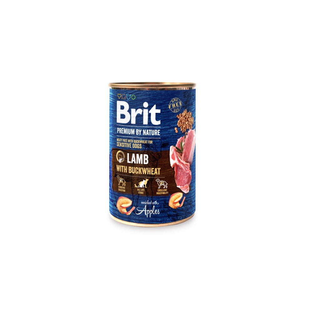 Brit Bpn Lamb með Bókhveiti Dós 400g