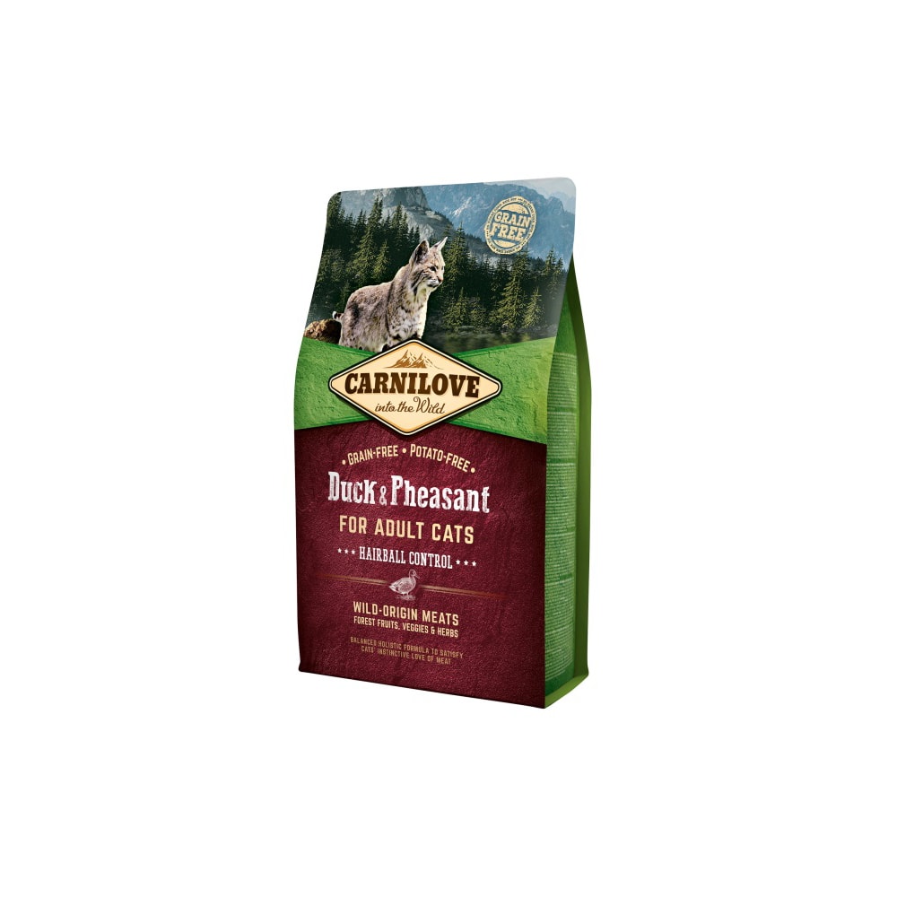 Carnilove Kattafóður Önd & Pheasant Hairball 2Kg
