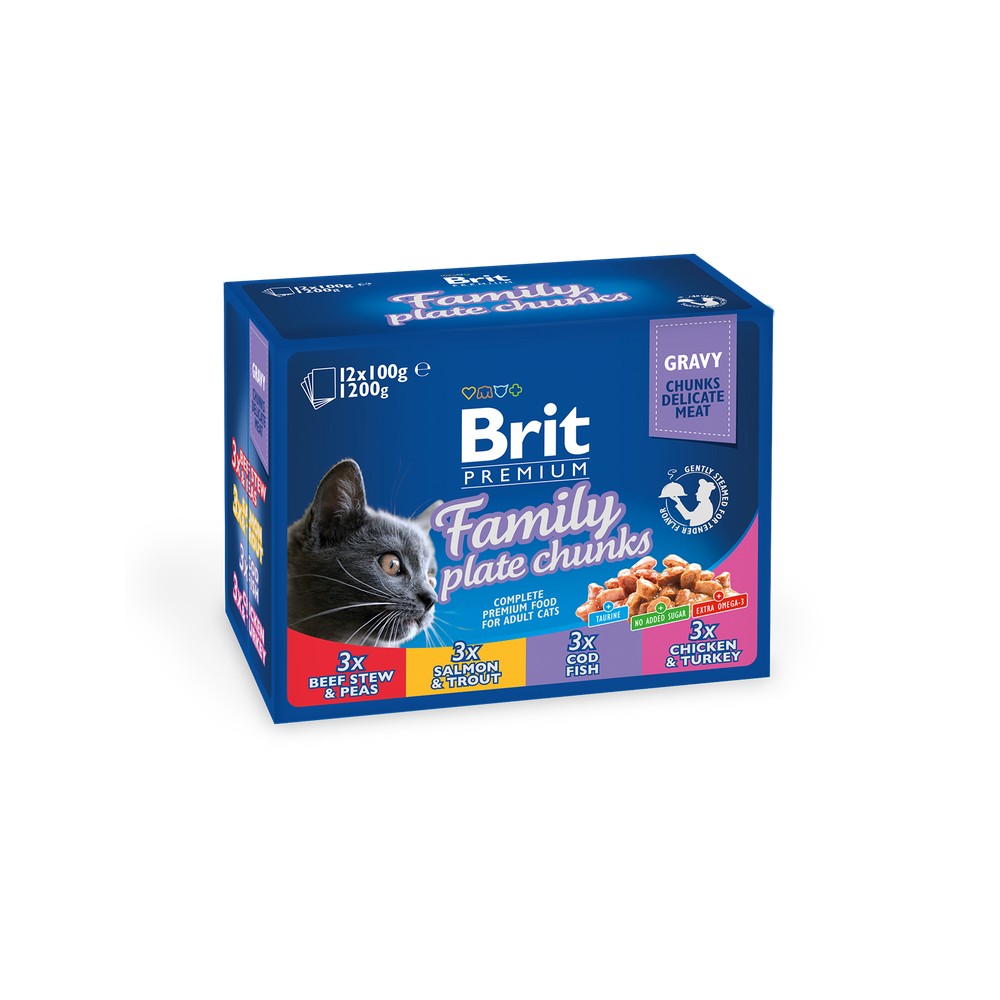 Brit Care fjölskyldupoki – 12 x 100 g