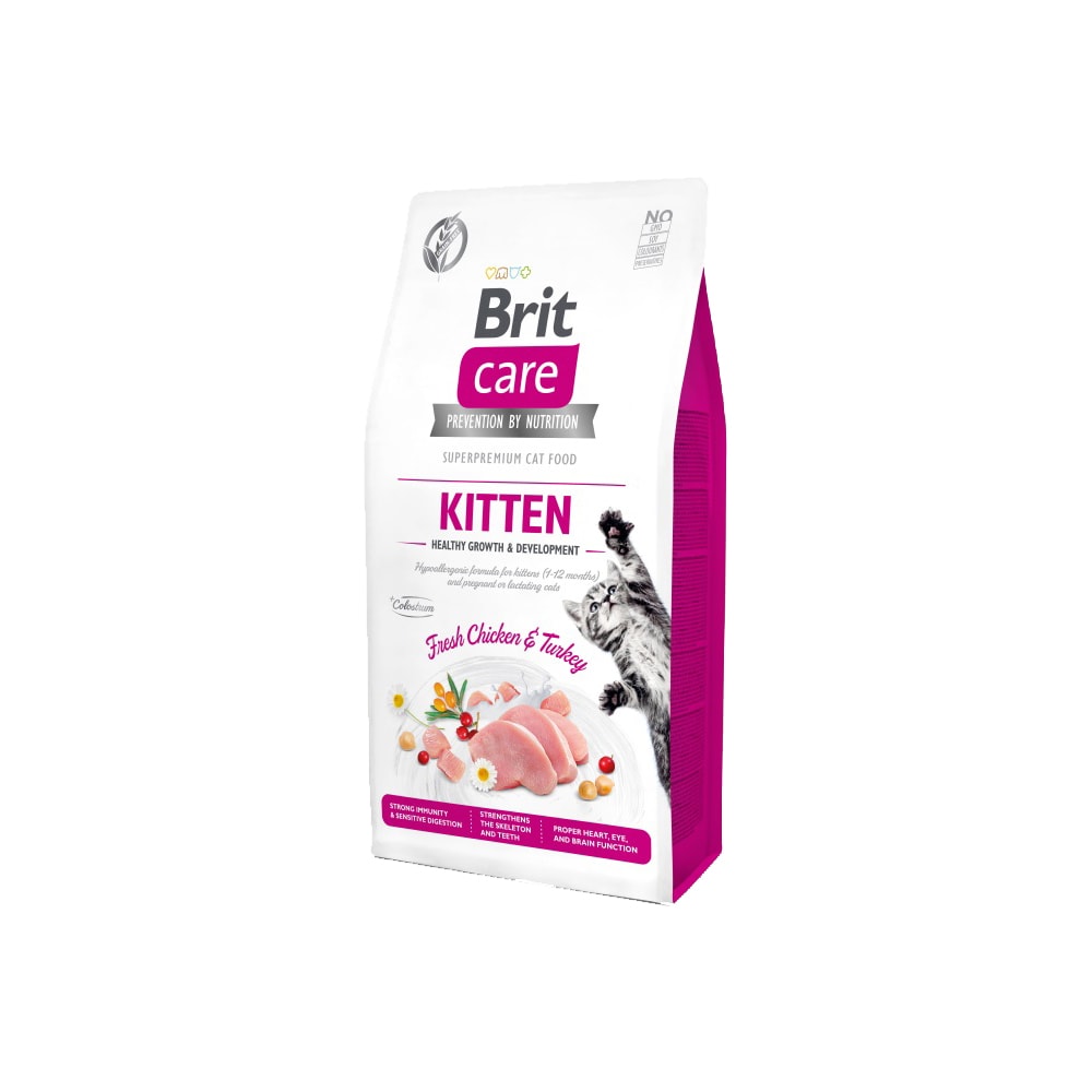 Brit CKattafóður Gf Kitten Healthy Growth 7Kg
