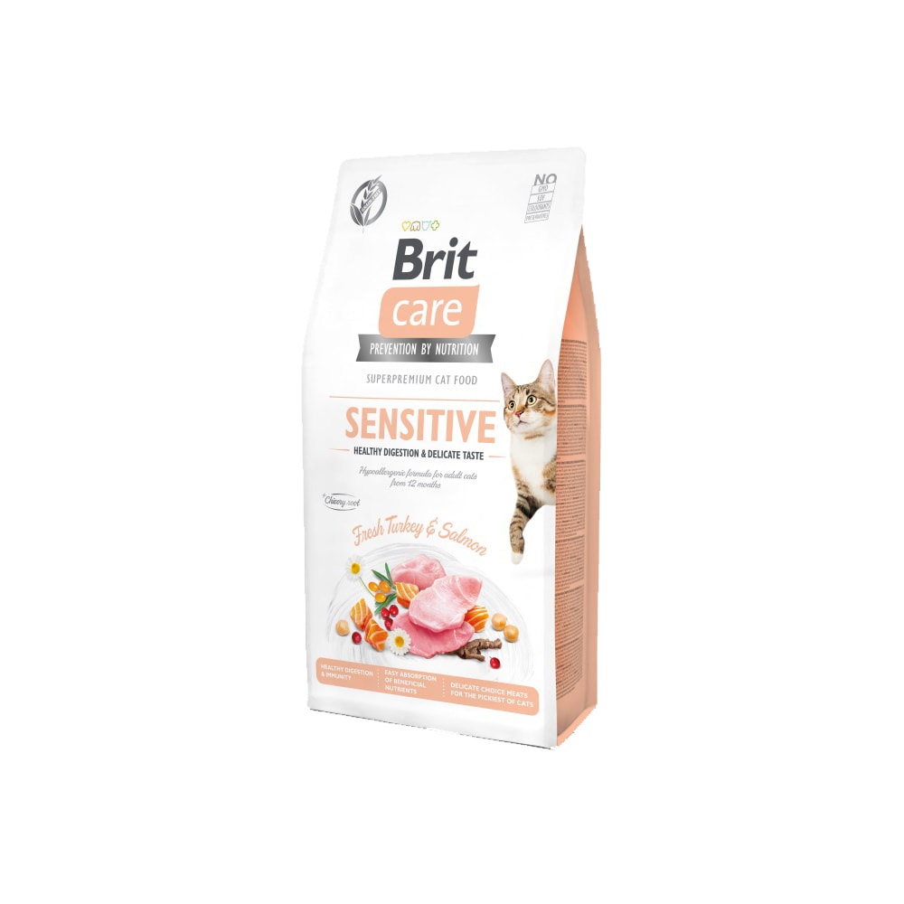 Brit CKattafóður Gf Sens. Digestion & DeliKattafóðure Taste 7Kg