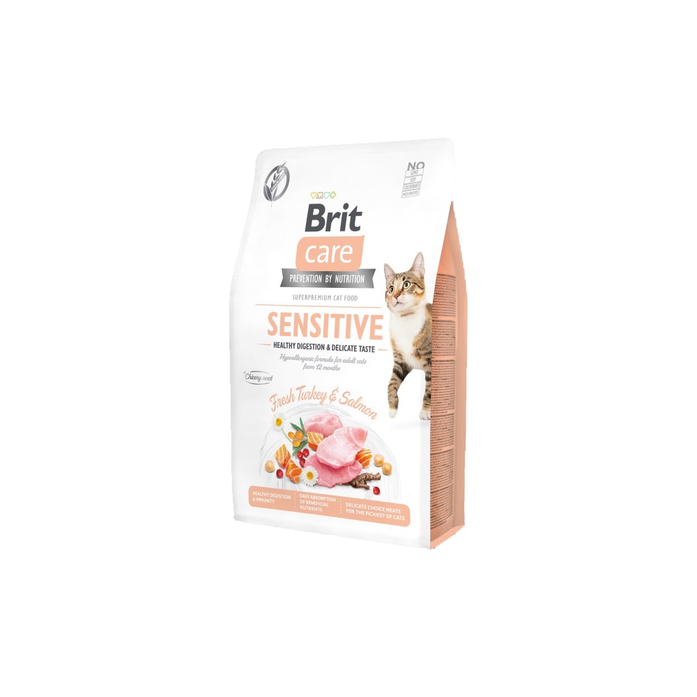 Brit CKattafóður Gf Sens, Digest &Delic.Taste 2Kg