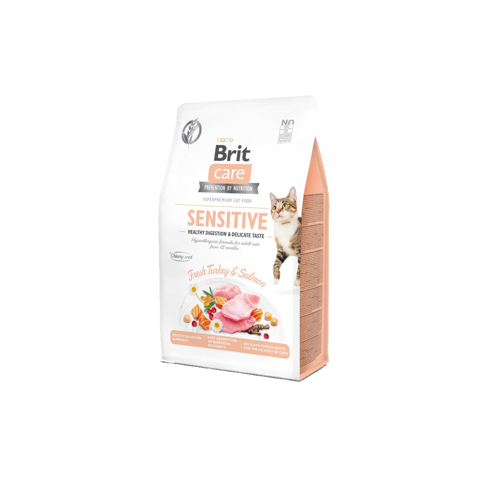 Brit CKattafóður Gf Sens.Healthy Digest 400G