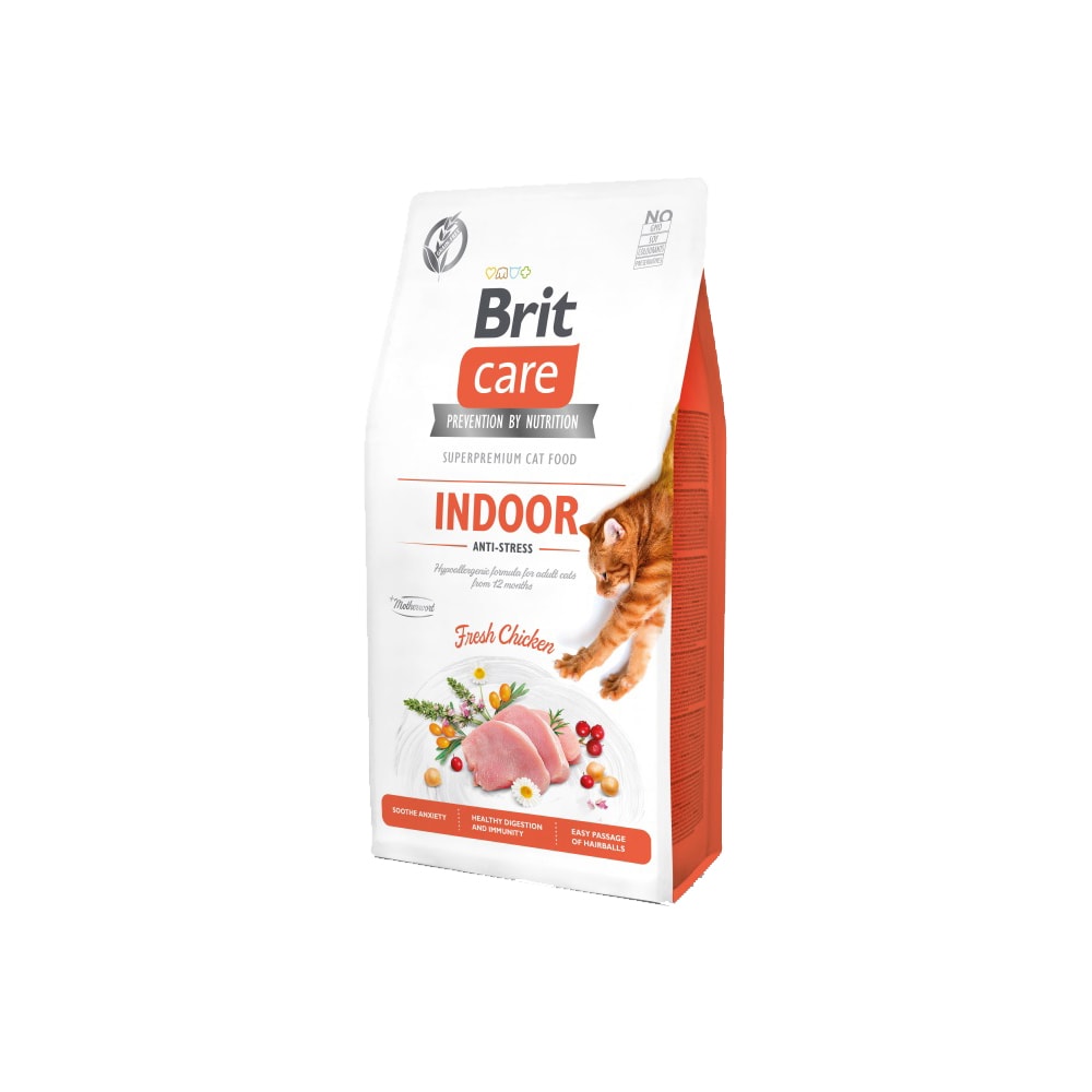 Brit CKattafóður Gf Indoor Anti-Stress 7Kg