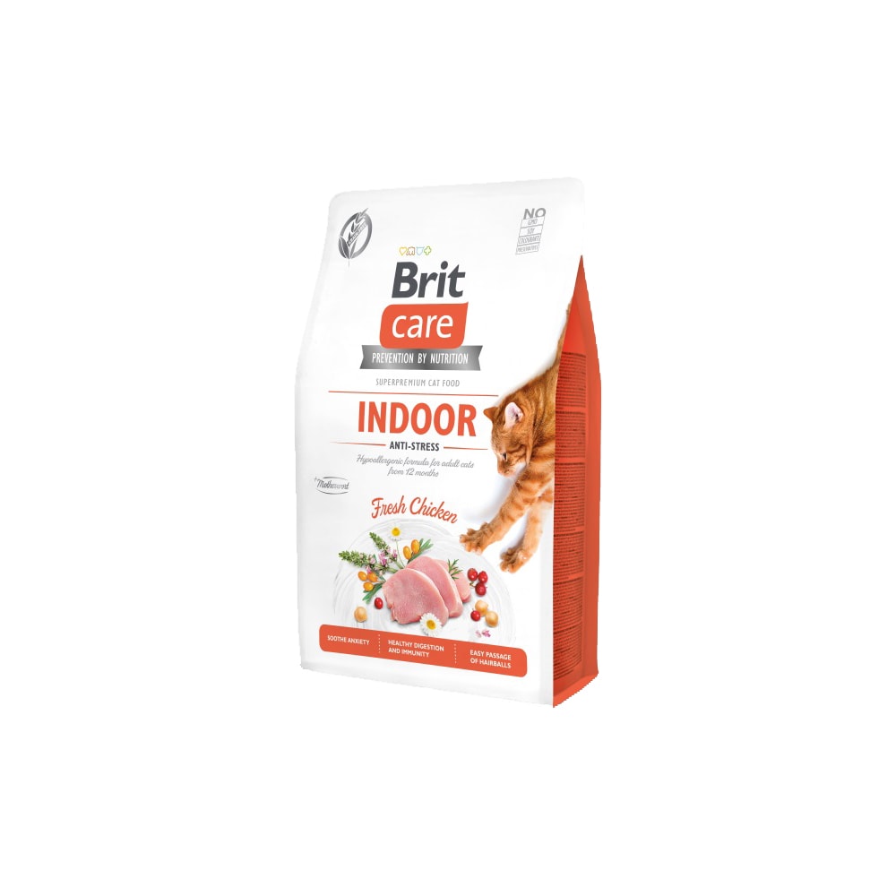 Brit CKattafóður Gf Indoor Anti-Stress 2Kg