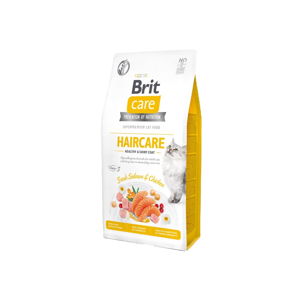 Brit CKattafóður Gf Haircare Healthy & Shiny Coat 7Kg