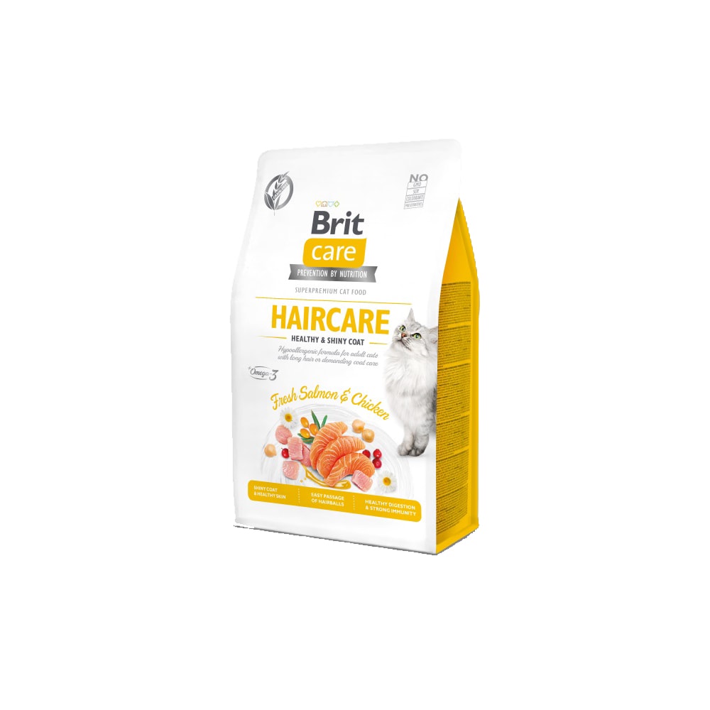 Brit CKattafóður Gf Haircare Healthy & Shiny Coat 400G