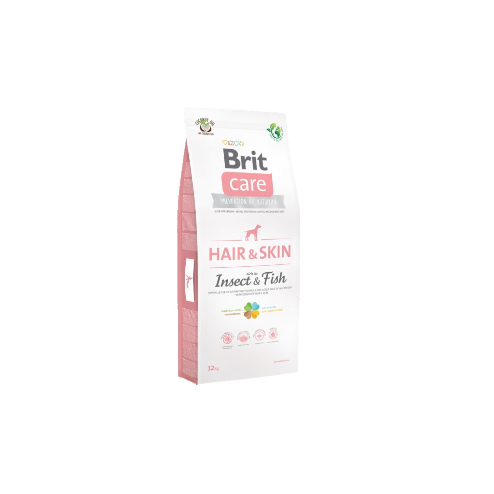 Brit Care Hundafóður Hair & Skin Insect&Fish 12 Kg