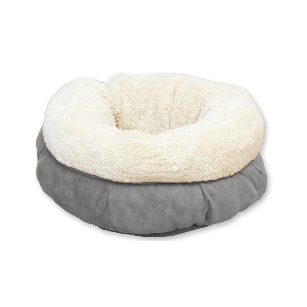 AFP Lambswool Donut Bed Grey