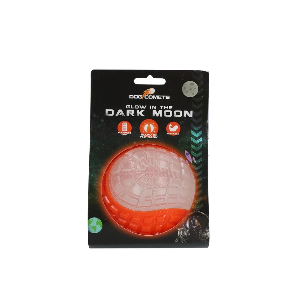 Dog Comets Glow in the Dark Moon Orange L