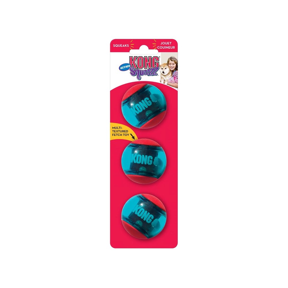 Kong Squeezz Action Red Small