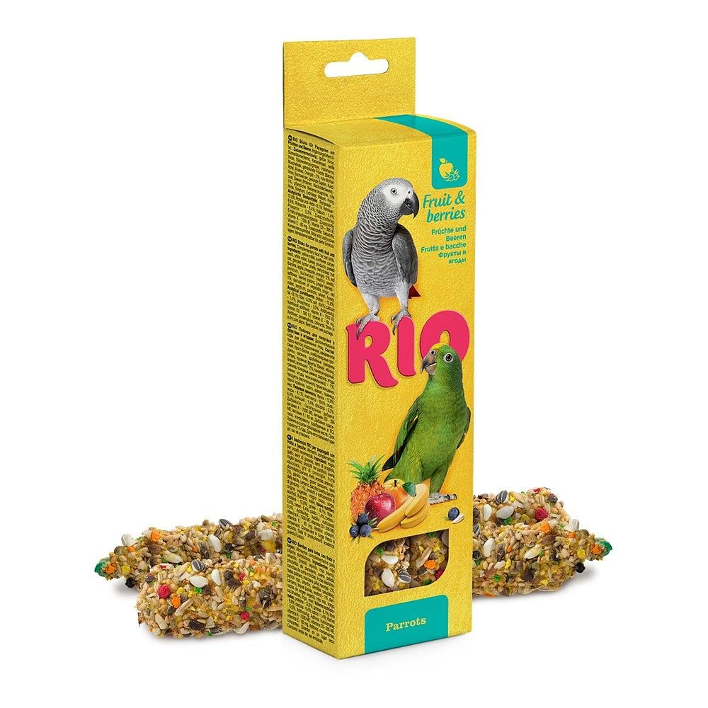 Rio Sticks Parrots With Fruit And Berries, 2X90G