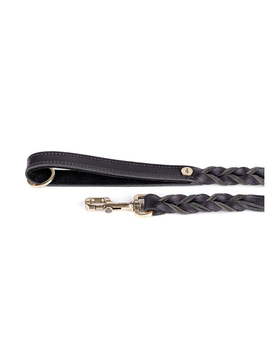 Leash Ascot Leather Black – 2,1/110 Cm