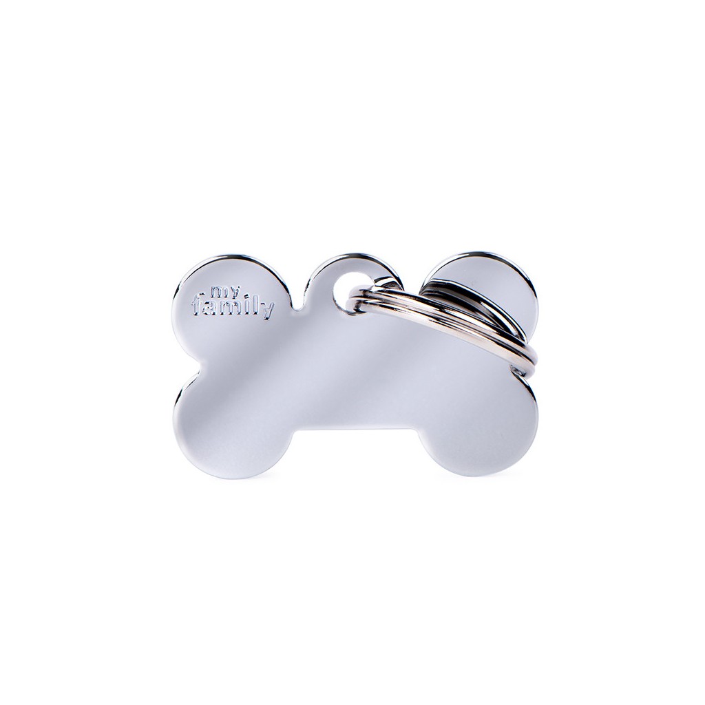 Small Bone Chrome Plated Brass