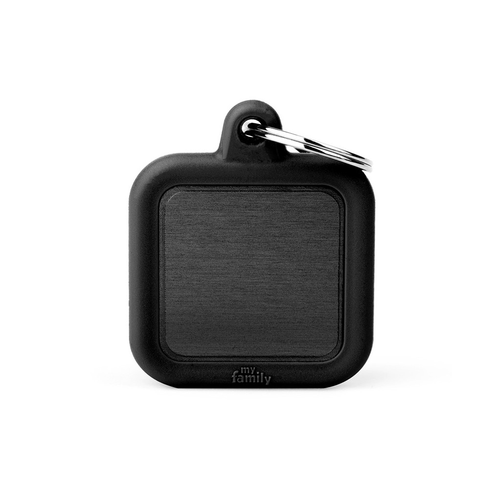 Black Square Alu Black Rubber
