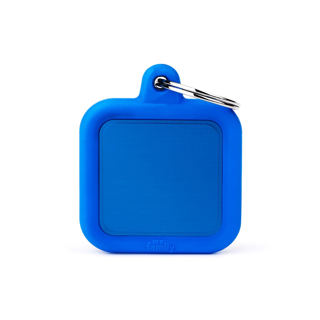 Blue Square Alu Blue Rubber