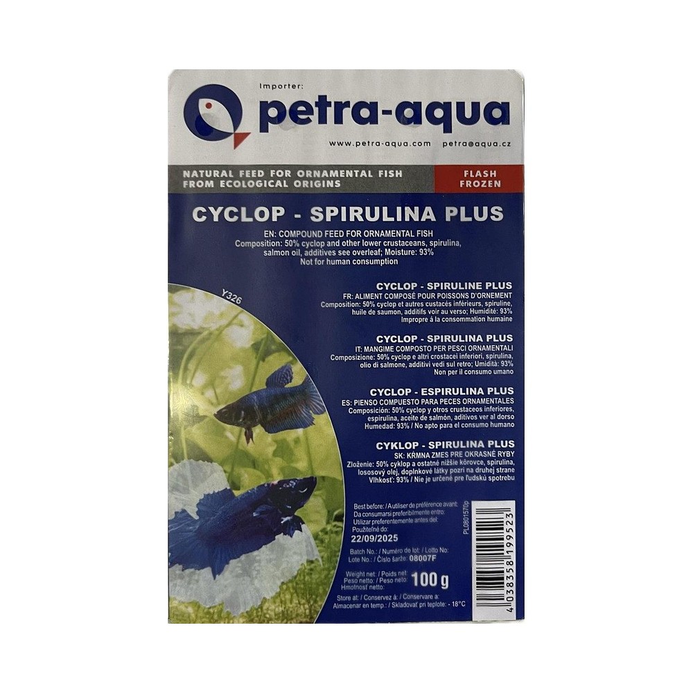 Cyclops – Spirulina Plus Frozen-Blister