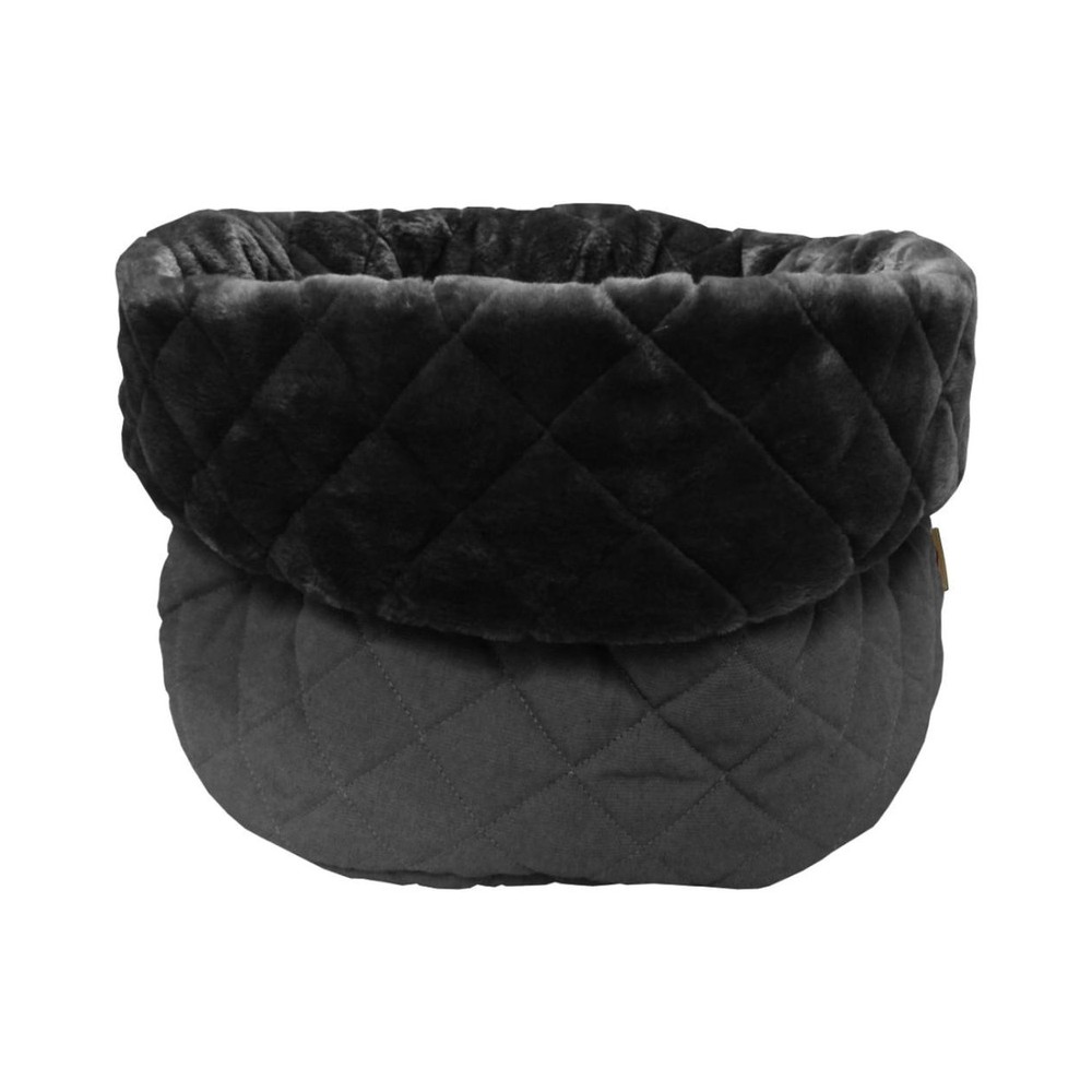 Meoww Quilt Basket Black