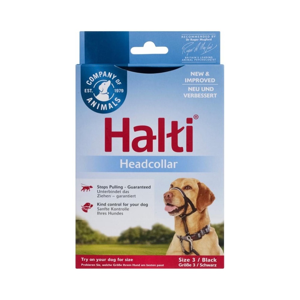 Halti Headcollar Black Str.3 40-54Cm N E26