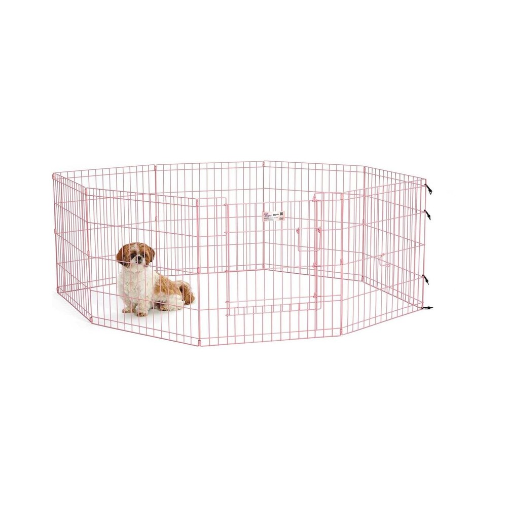 ICrate hvolpagerði Pink 63cm (Small)
