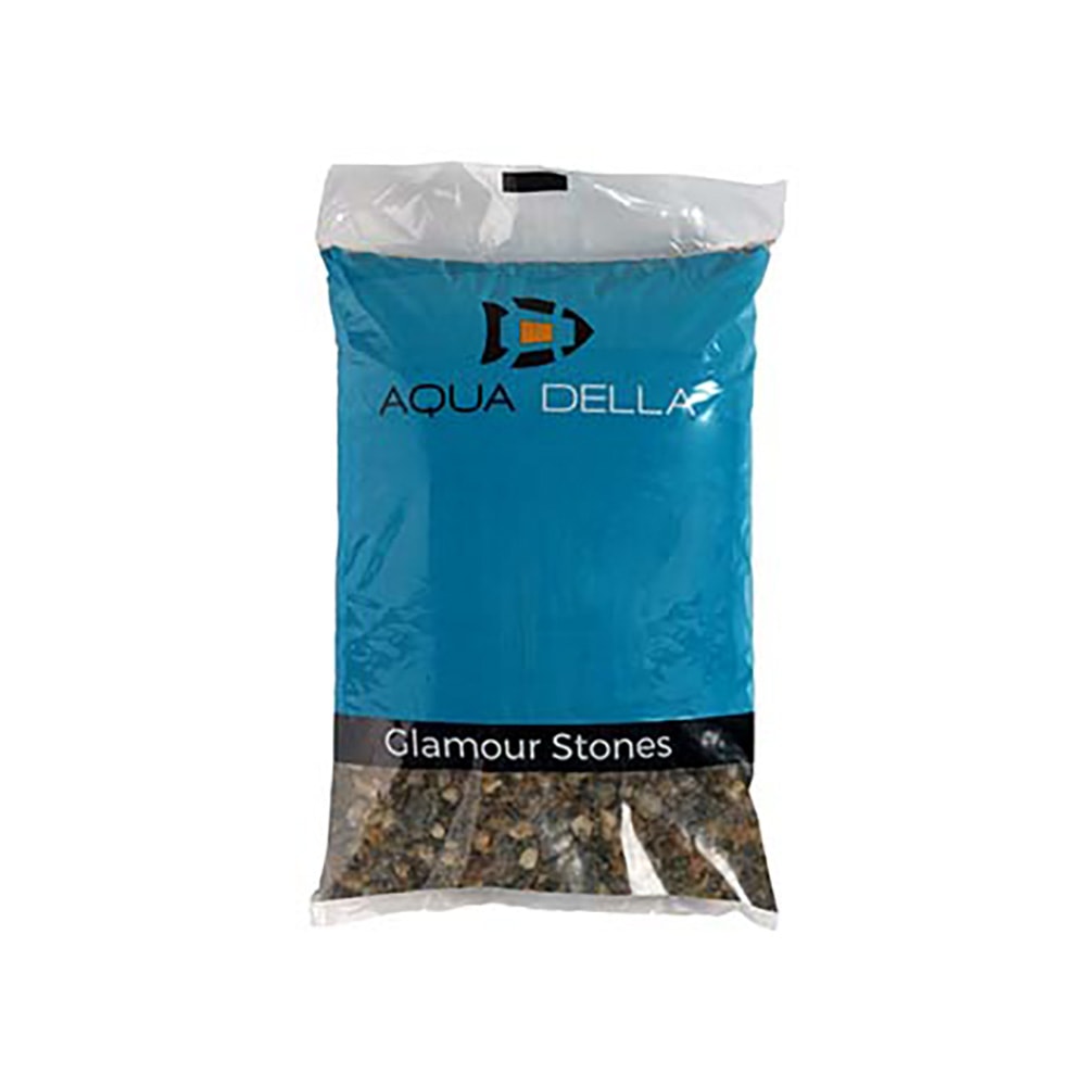 Fiskabúrasandur Dökkur grófur 3-6mm 10kg