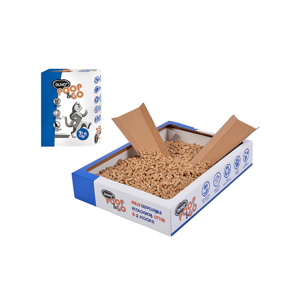 CAT LITTER PREMIUM POOP & GO 2KG