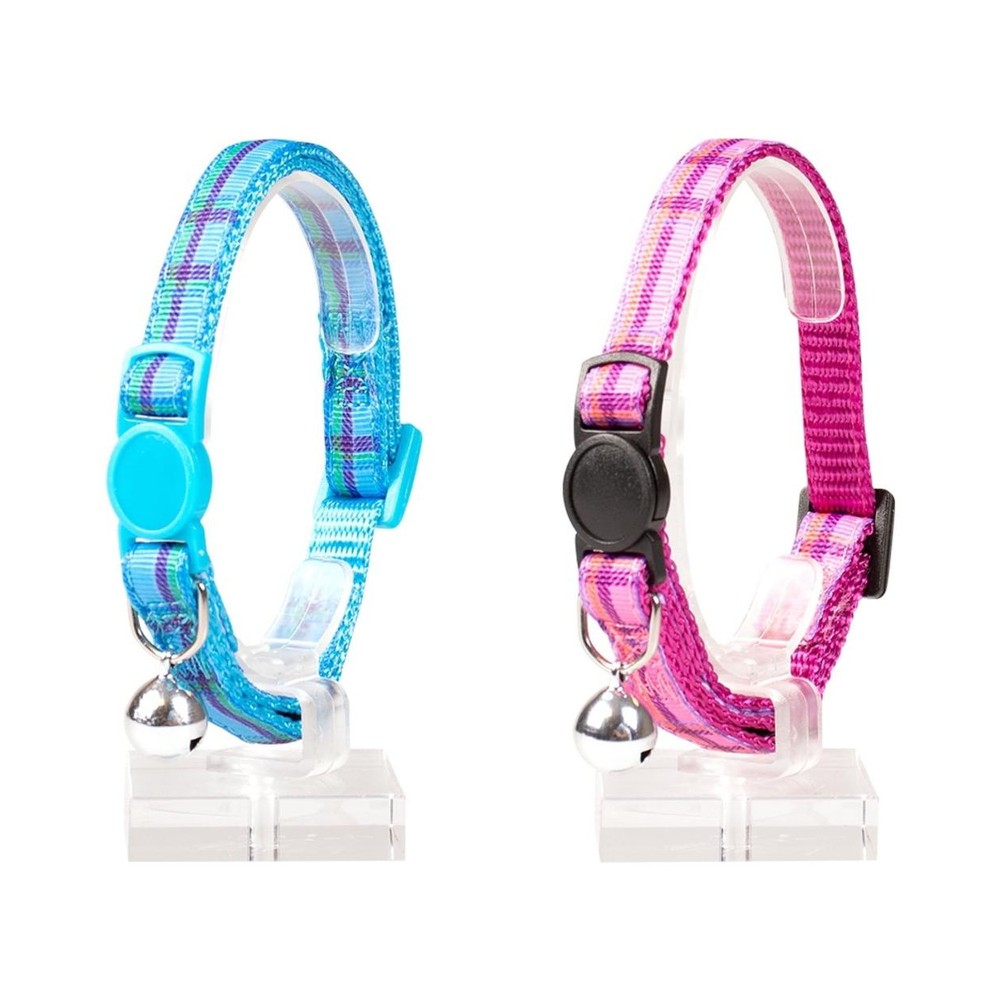 Cat Collar TARTAN NYLON 20-30cm / 10mm m V F25