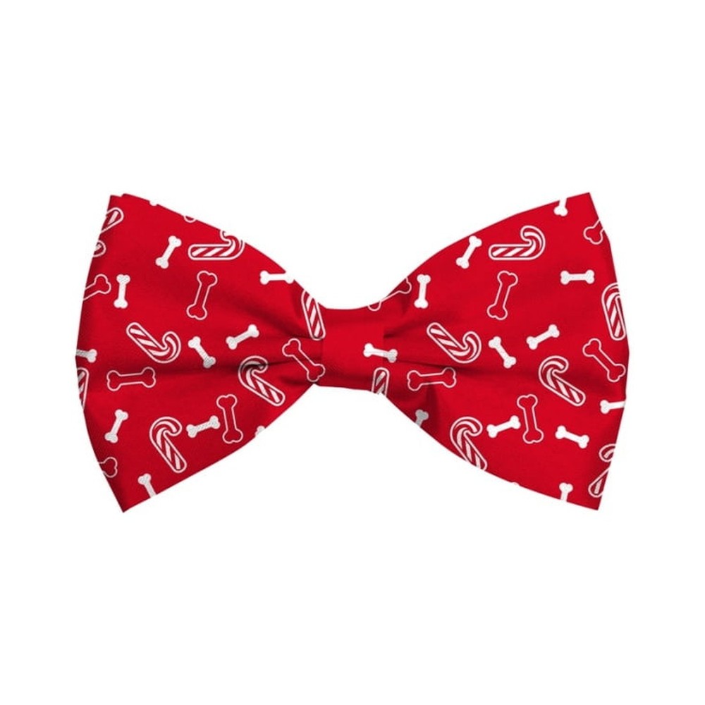 Bow Tie Xmas Bones Candy Red Dog S
