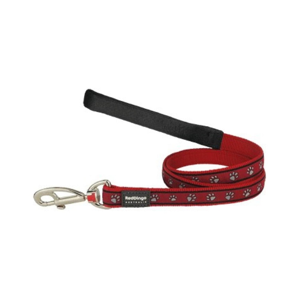 Dog Lead Pawprints Red Xs