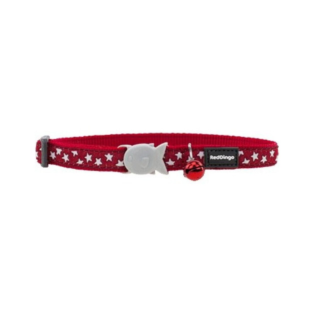 Cat collar design stars red