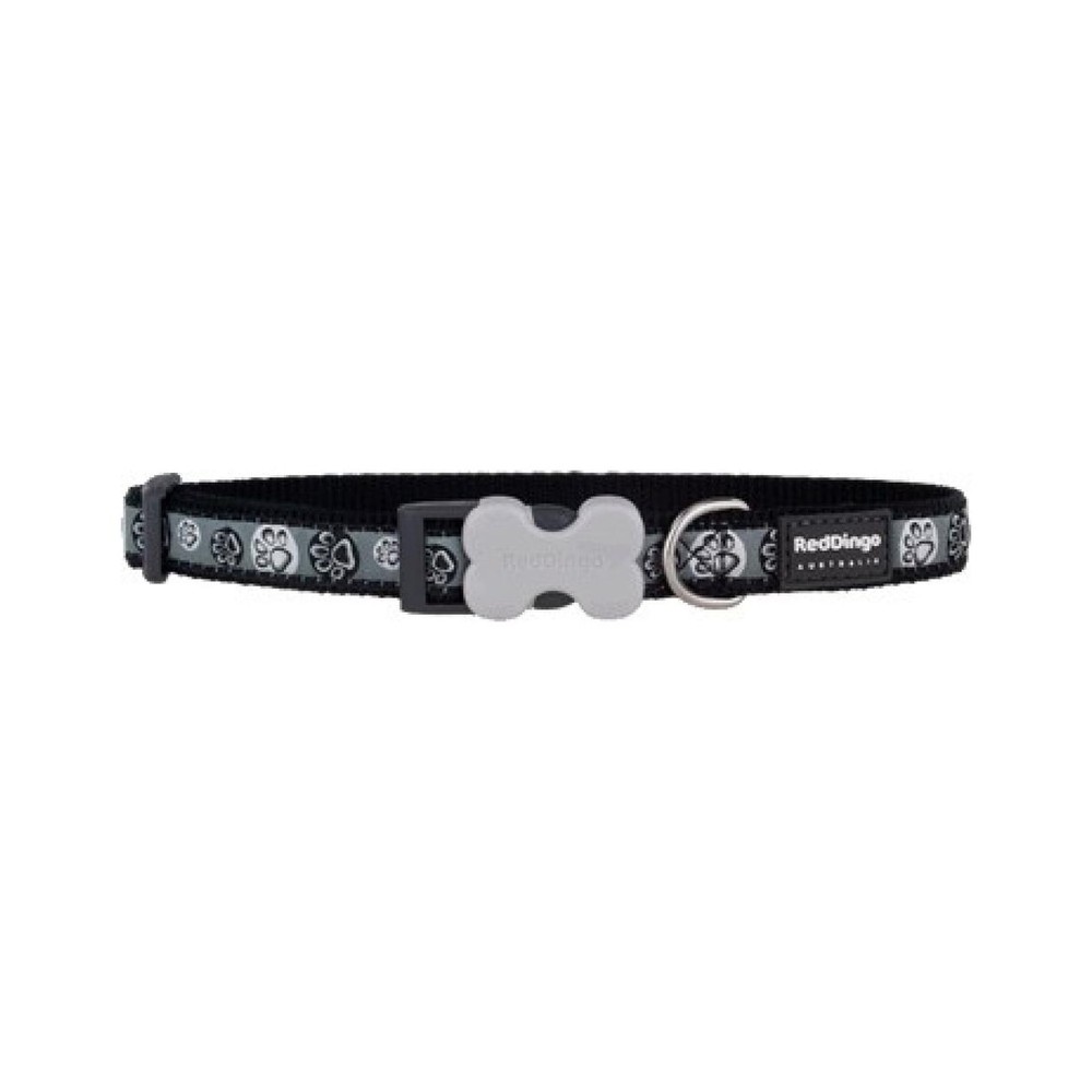 Dog Collar Paw Impress.Black S