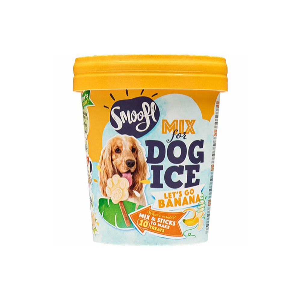 Smoofl Banana Mix For Dog Ice