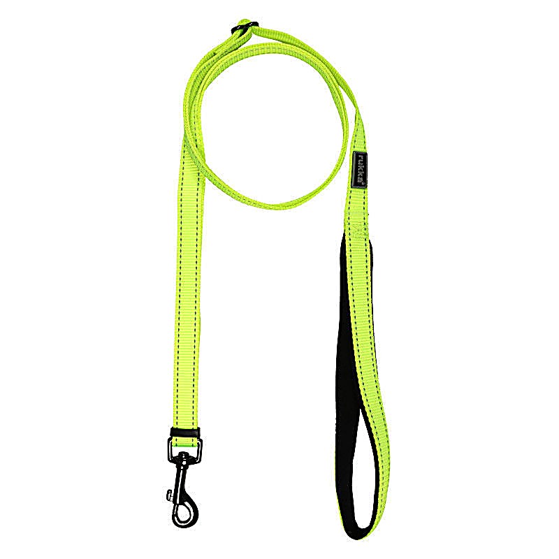 Bliss Neon Adjustable Leash Yellow -Size : L