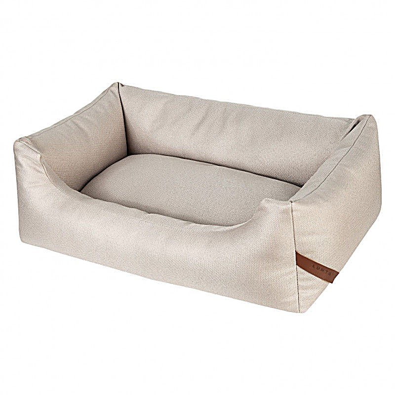 Square Dog Bed Beige – Size : M