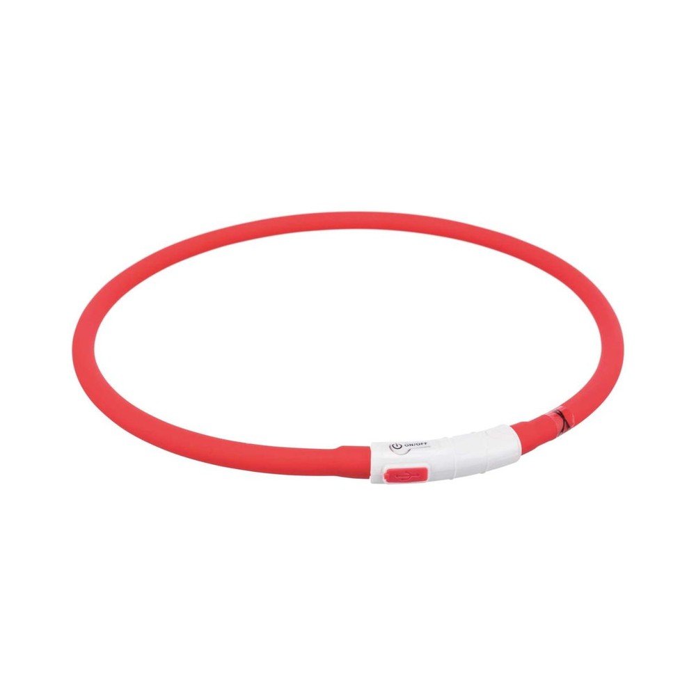 Ljósahringur USB, XS-XL 70 cm rauður