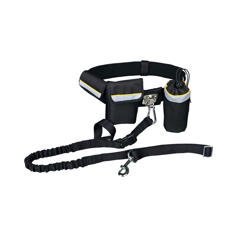 Waist belt with leash up to 40 kg black
