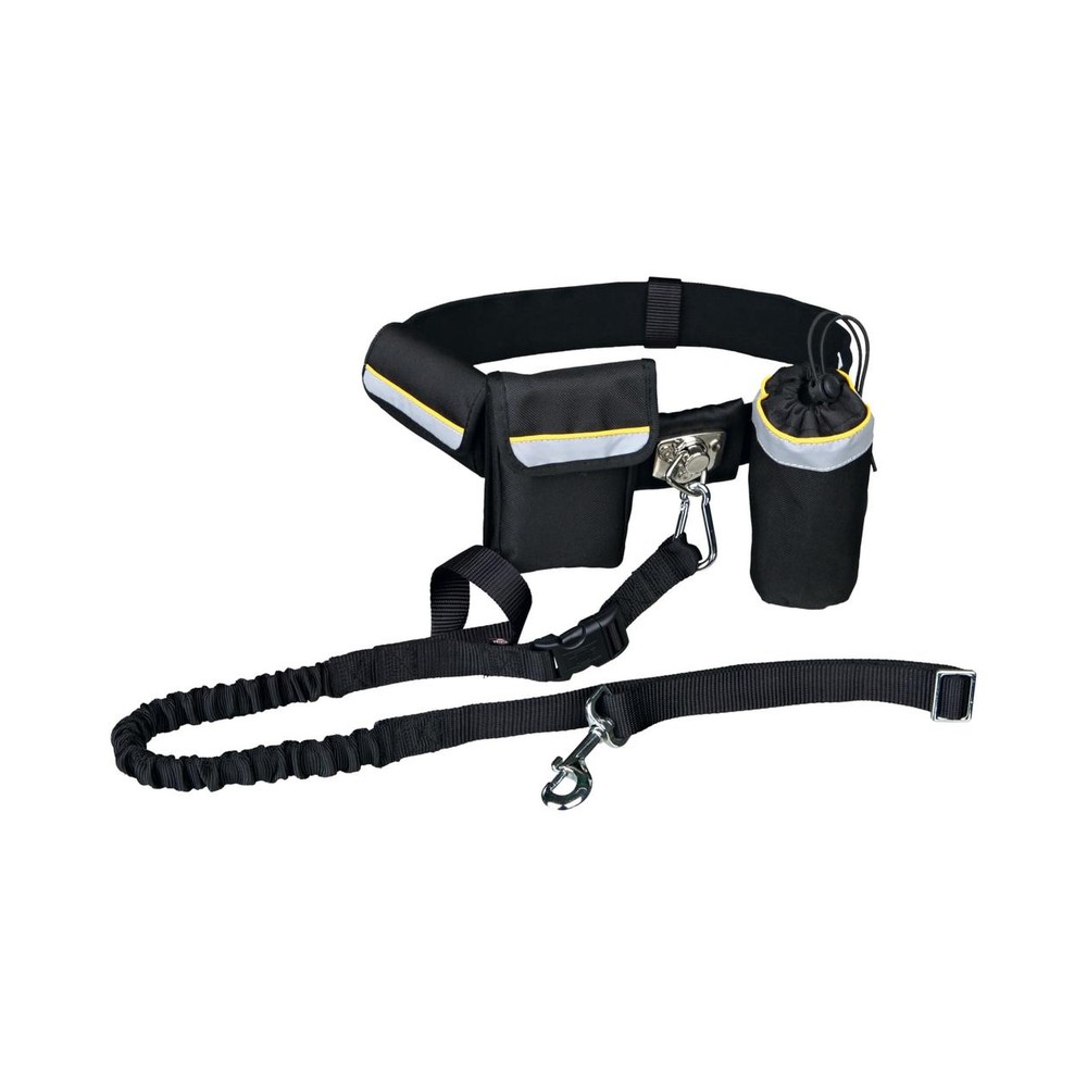 Waist belt with leash up to 40 kg black