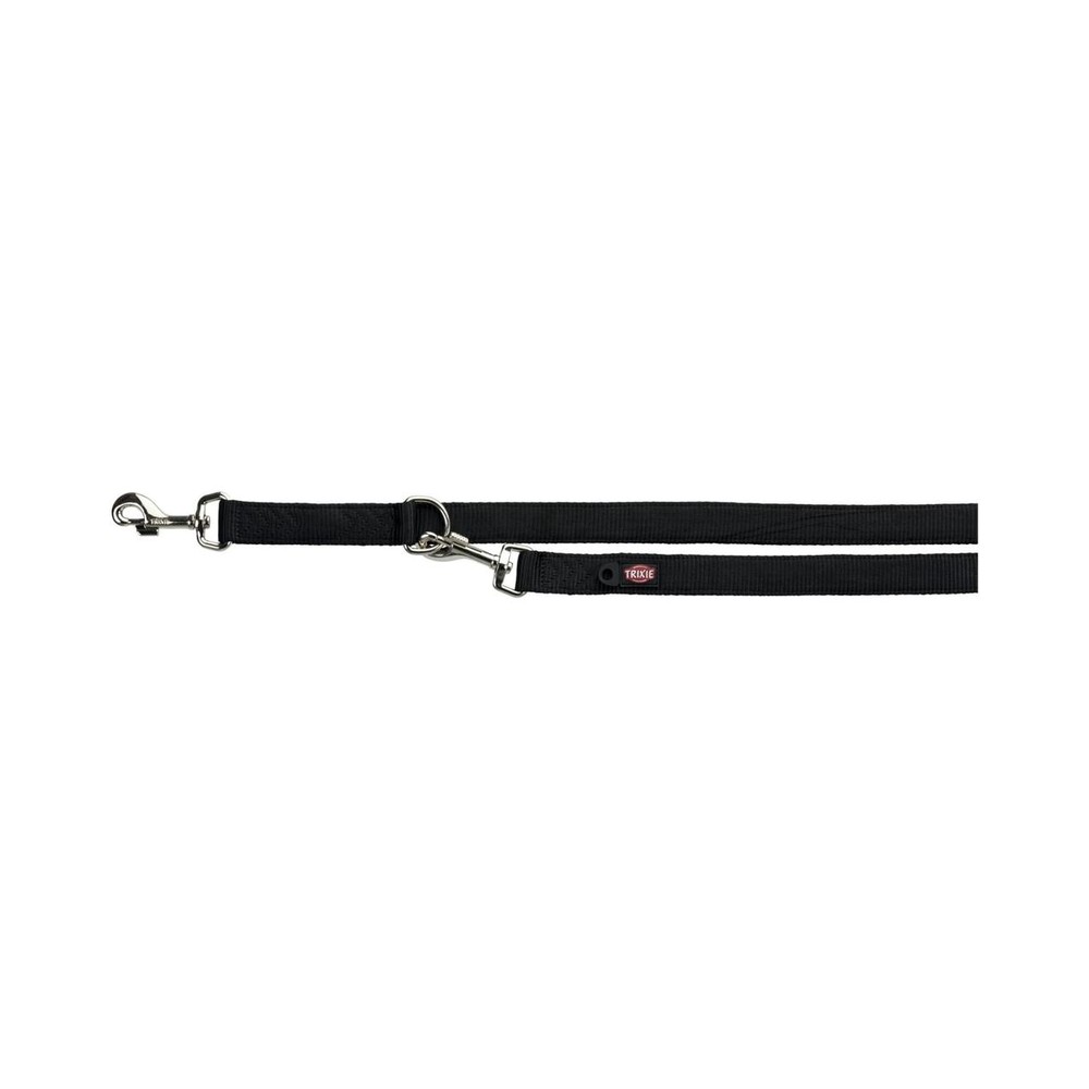 Premium Adjustable Leash Double S 2M/15Mm Black