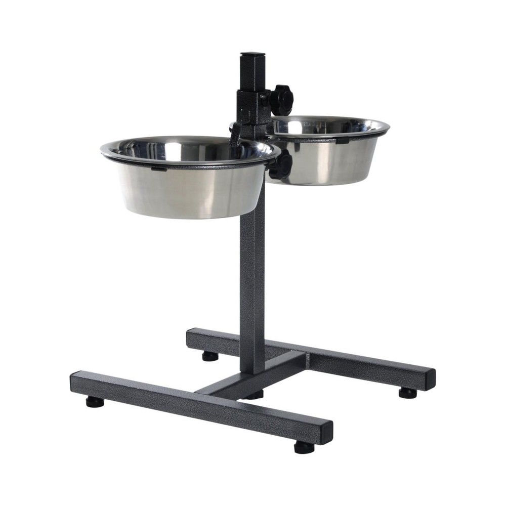 Fóðurskálar á standi 2×1.8l-O20 cm