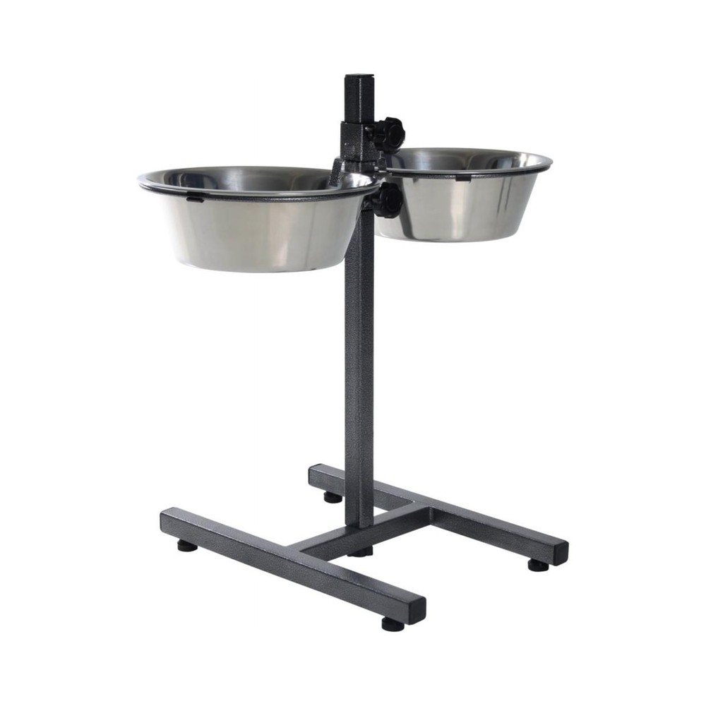 Fóðurskálar á standi 2×2.8 l-O24 cm