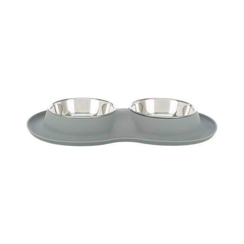 Bowl set silic/stainl.steel 2×0.4 l/14cm