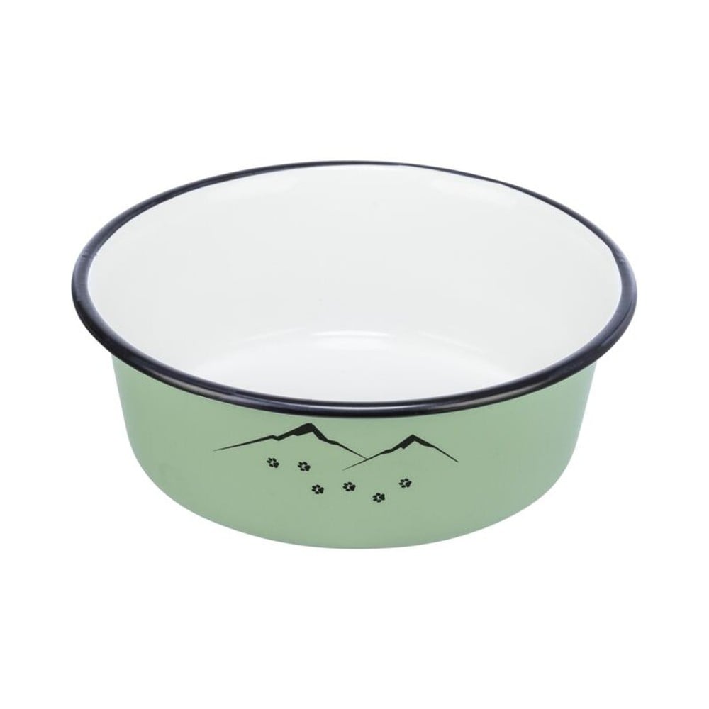 Skál enamel/stainl.stál 0.3 l/12cm græn
