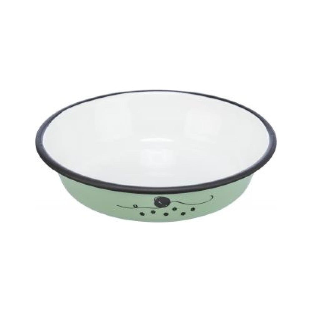 Skál flat enamel/stainl.stál 0.2 l/12 cm