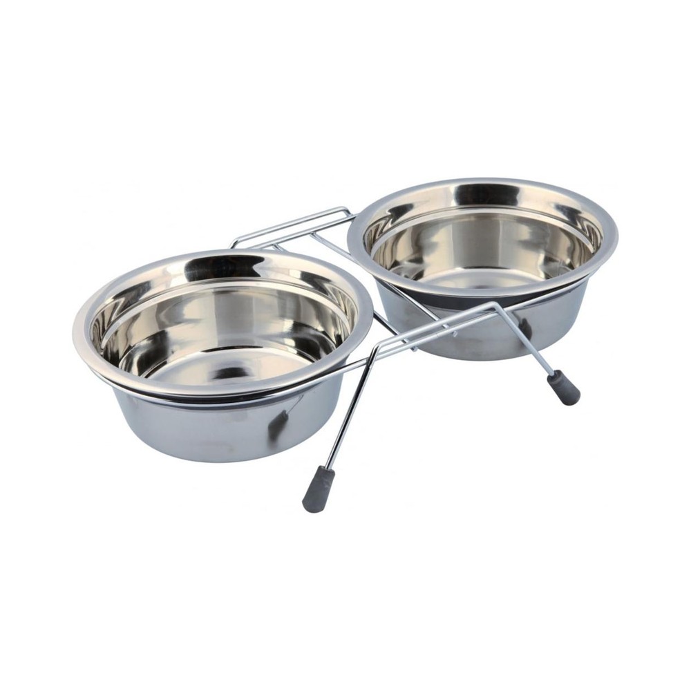 Fóðurskálar á standi 2 × 0.9 l/ø 16 cm